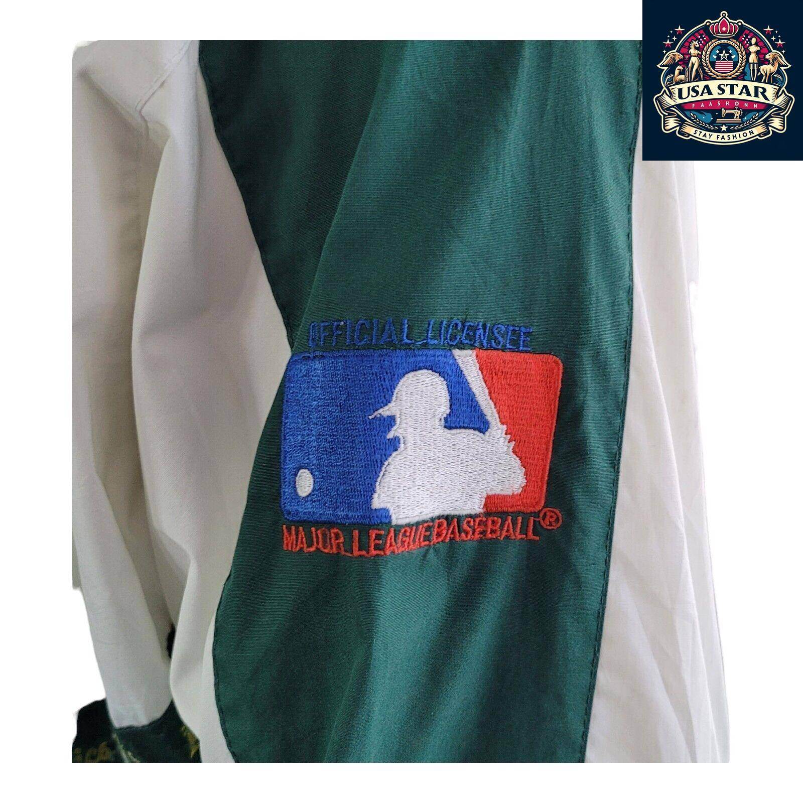 Vintage Pro Player 80s / 90s Oakland A’s Embroidered Logo Jacket Size Large... - USASTARFASHION