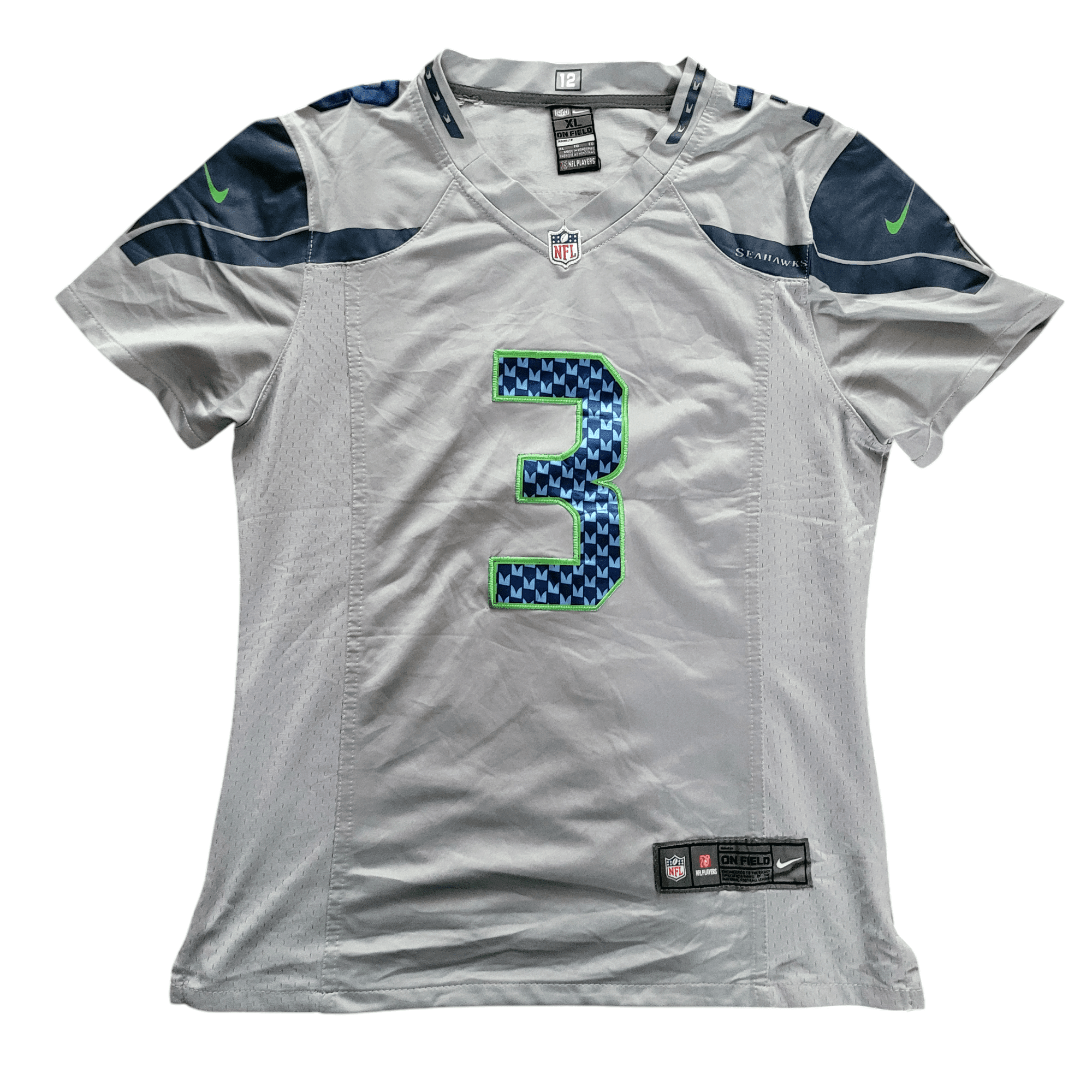 Vintage Seattle Seahawks Russell Wilson 3 Women's Jersey - Size XL - USASTARFASHION