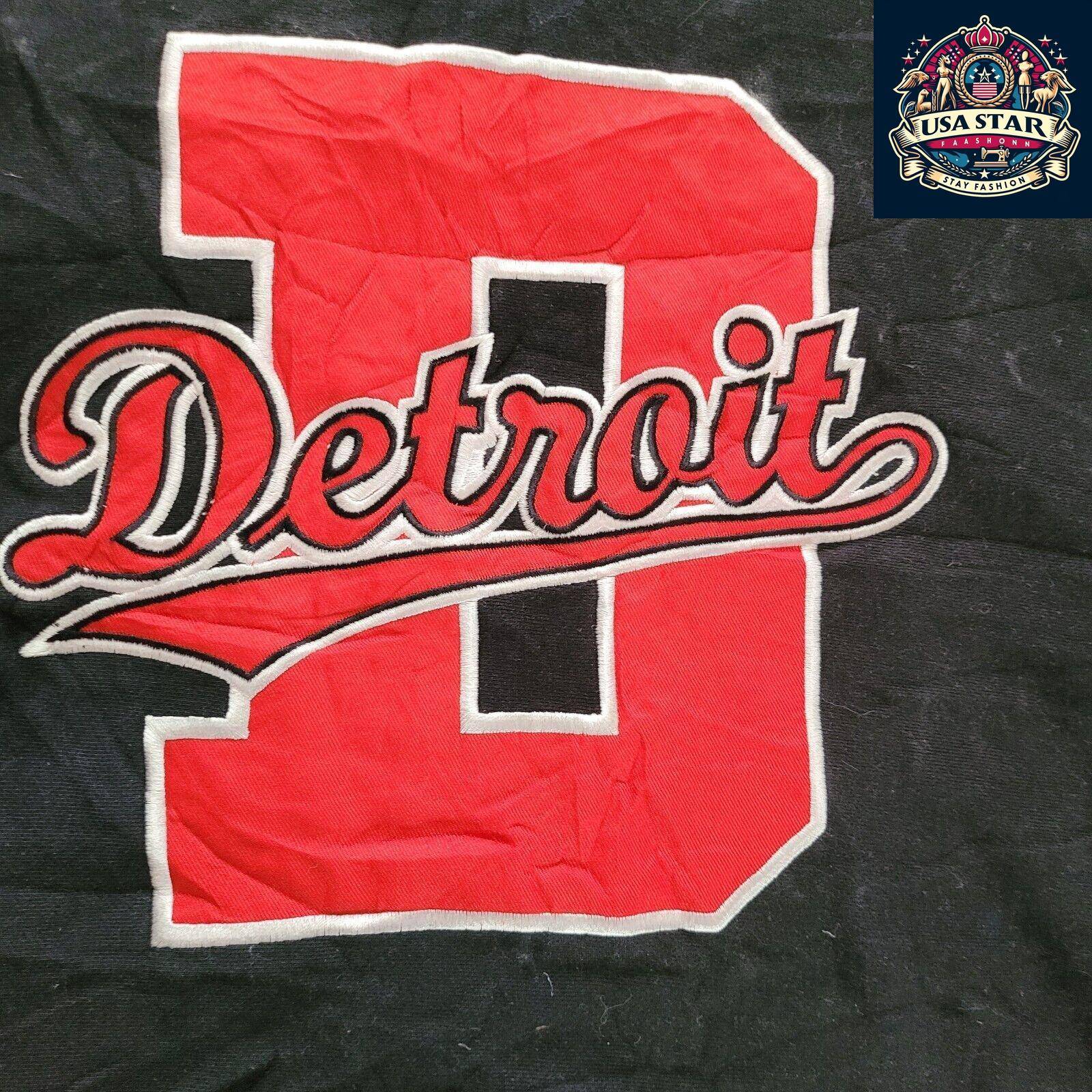 Vintage Steve and Barrys "THE D" DETROIT Black sweatshirt Xlarge - USASTARFASHION