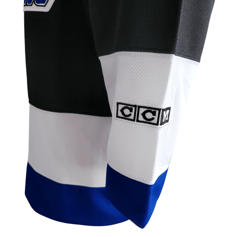 Vintage Tampa Bay Lightning Jersey - Vinny Lecavalier 4, CCM NHL, Size M, Black/White/Blue - USASTARFASHION