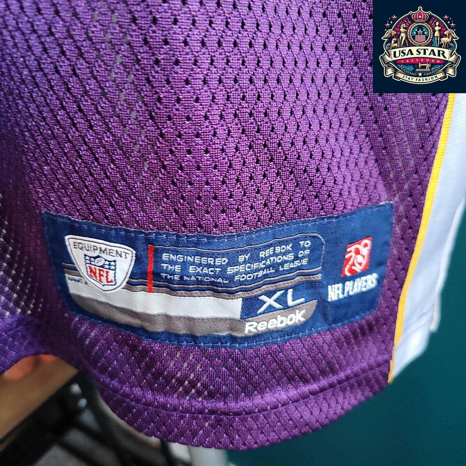 Vintage Vikings Jersey NFL Reebok Darren Sharper 42 XL - Excellent Condition, Stylish Purple - USASTARFASHION