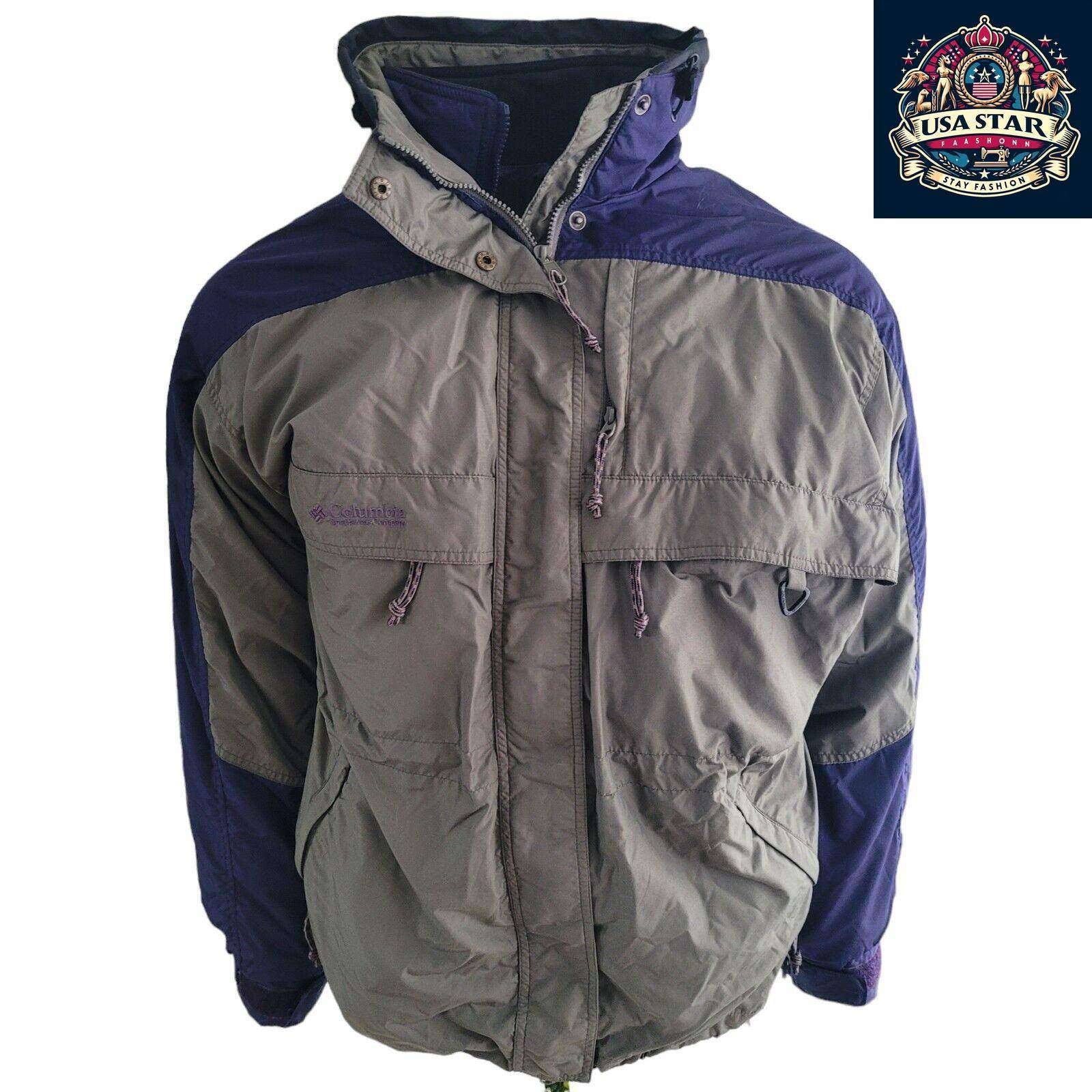 Vtg 90s Columbia Gizzmo Men 2 in 1 Ski Outdoor Jacketr Retro Mens L - USASTARFASHION