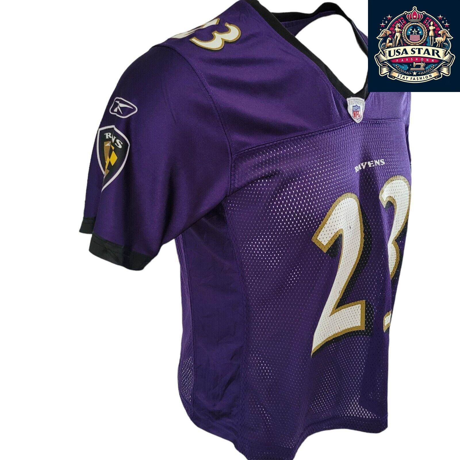 Willis McGahee 23 Baltimore Ravens Women's Shirt, Size L, Stylish and Comfortable Fan Apparel - USASTARFASHION