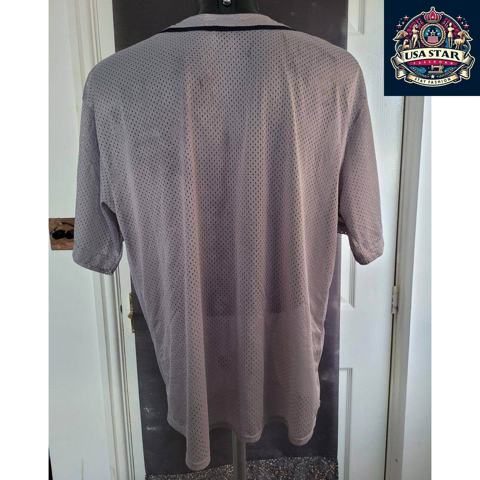 Winlott Baseball T-Shirt Size L - Grey Washington Nationals Jersey with Iconic MLB Logo - USASTARFASHION