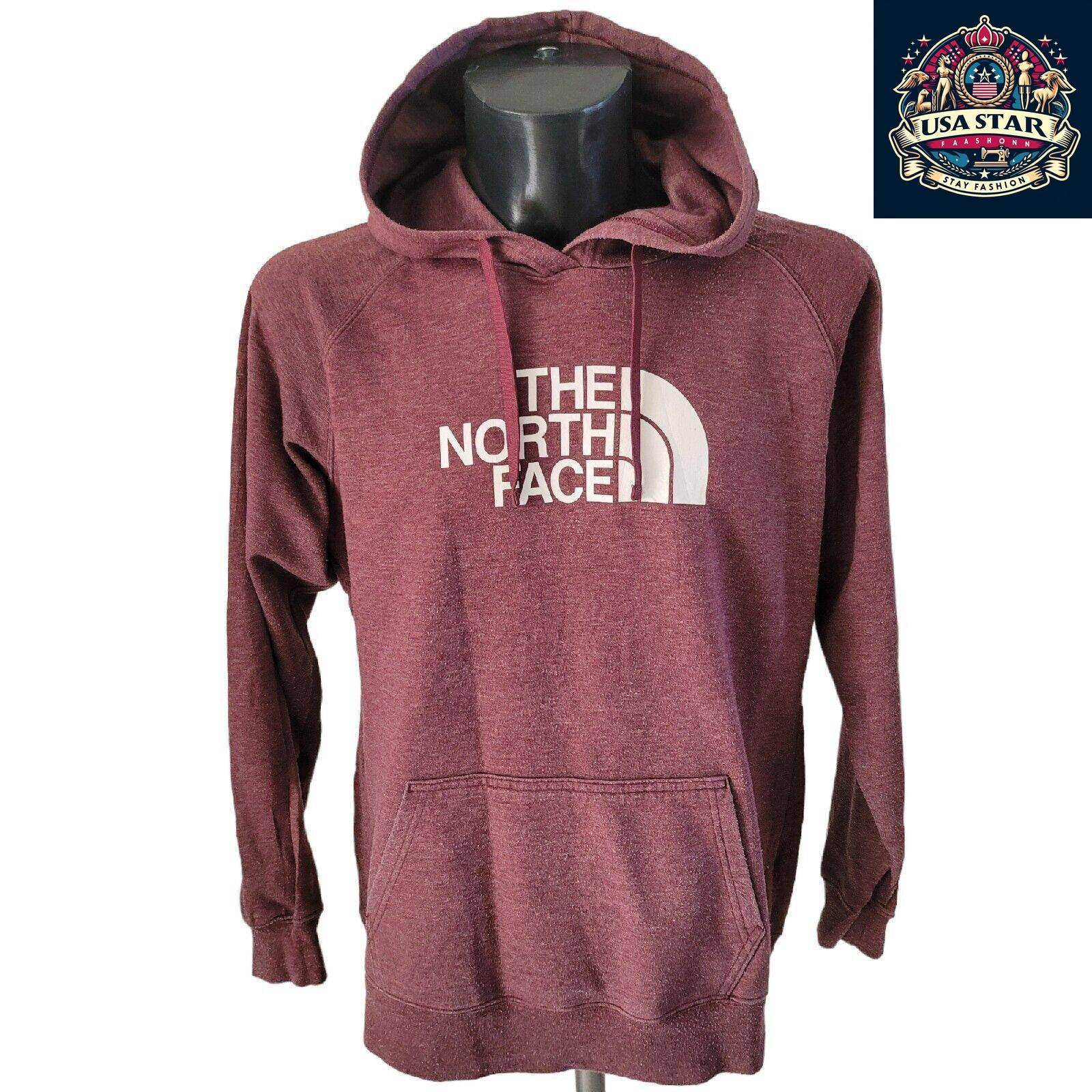 Women's North Face Cherry Hoodie XL - Cozy Cotton Pullover with Relaxed Fit and Fleece Lining - USASTARFASHION