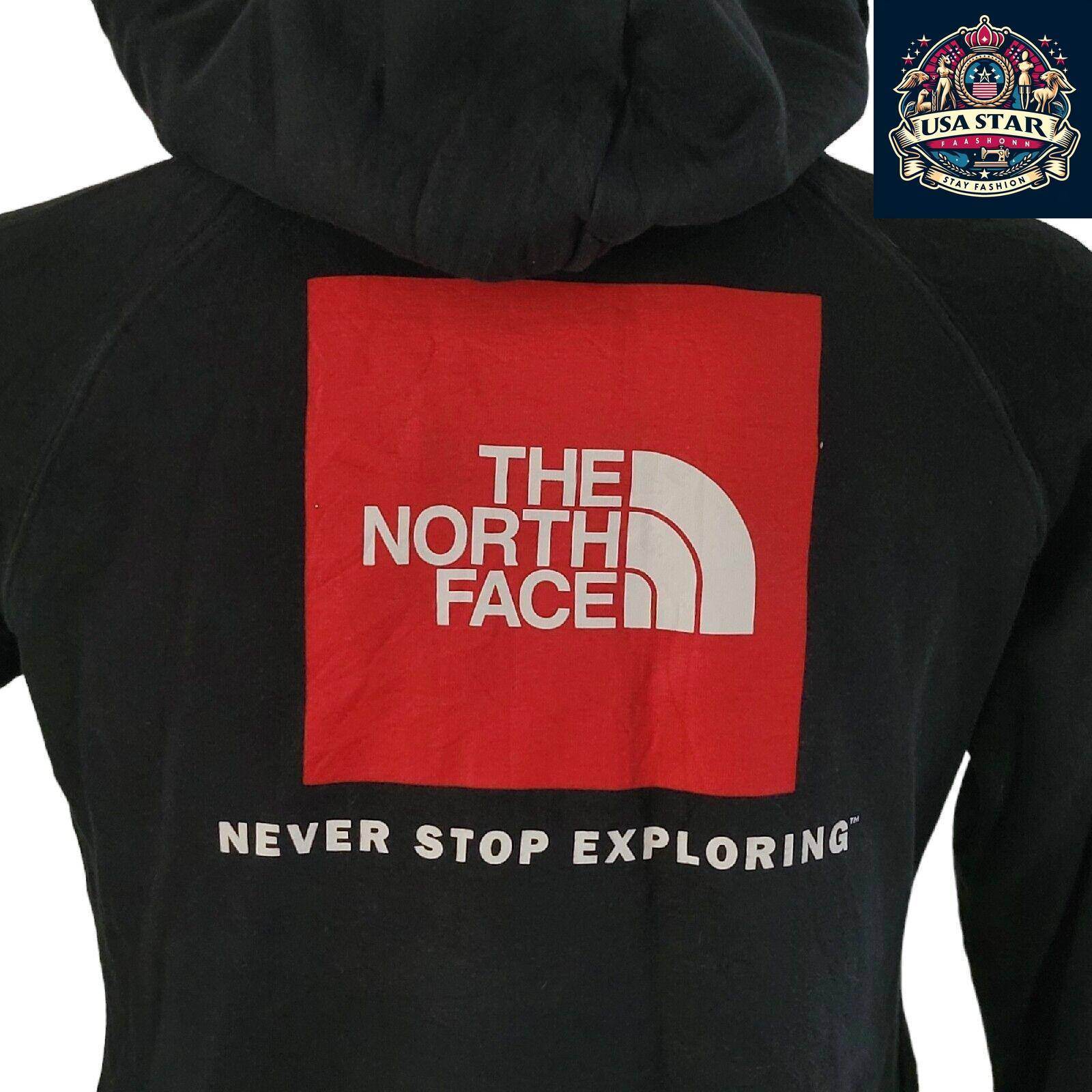 Women's North Face Hoodie Medium - Soft, Breathable Fabric, Adjustable Hood, Vintage Condition - USASTARFASHION