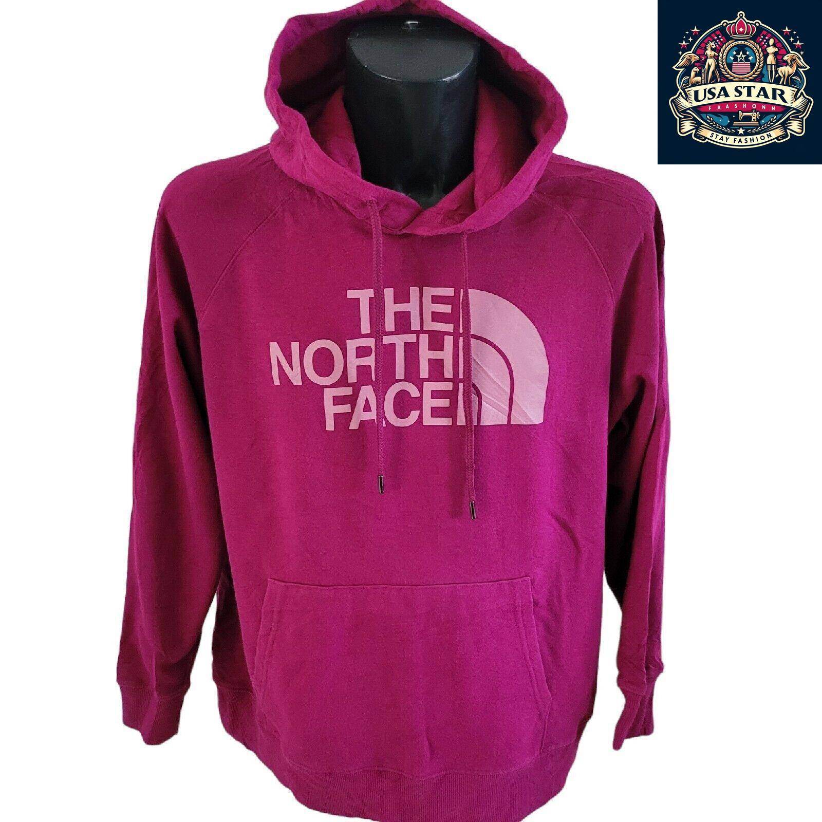 Women's North Face Hoodie XL - Cozy Fleece, Classic Logo, Versatile Style for Casual Wear - USASTARFASHION