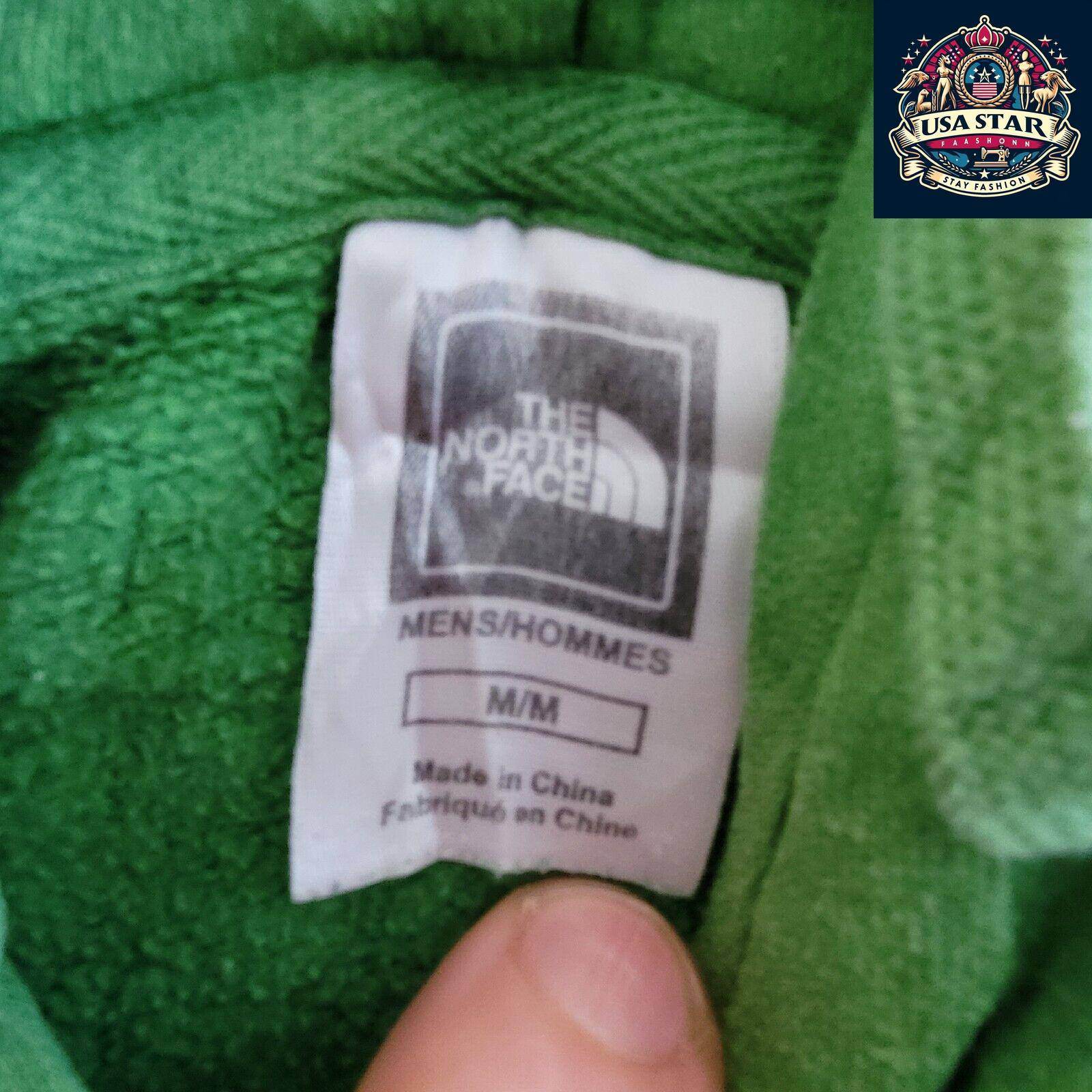 Women's North Face Medium Hoodie, Vibrant Green Pullover, Soft Durable Fabric, Versatile Style - USASTARFASHION