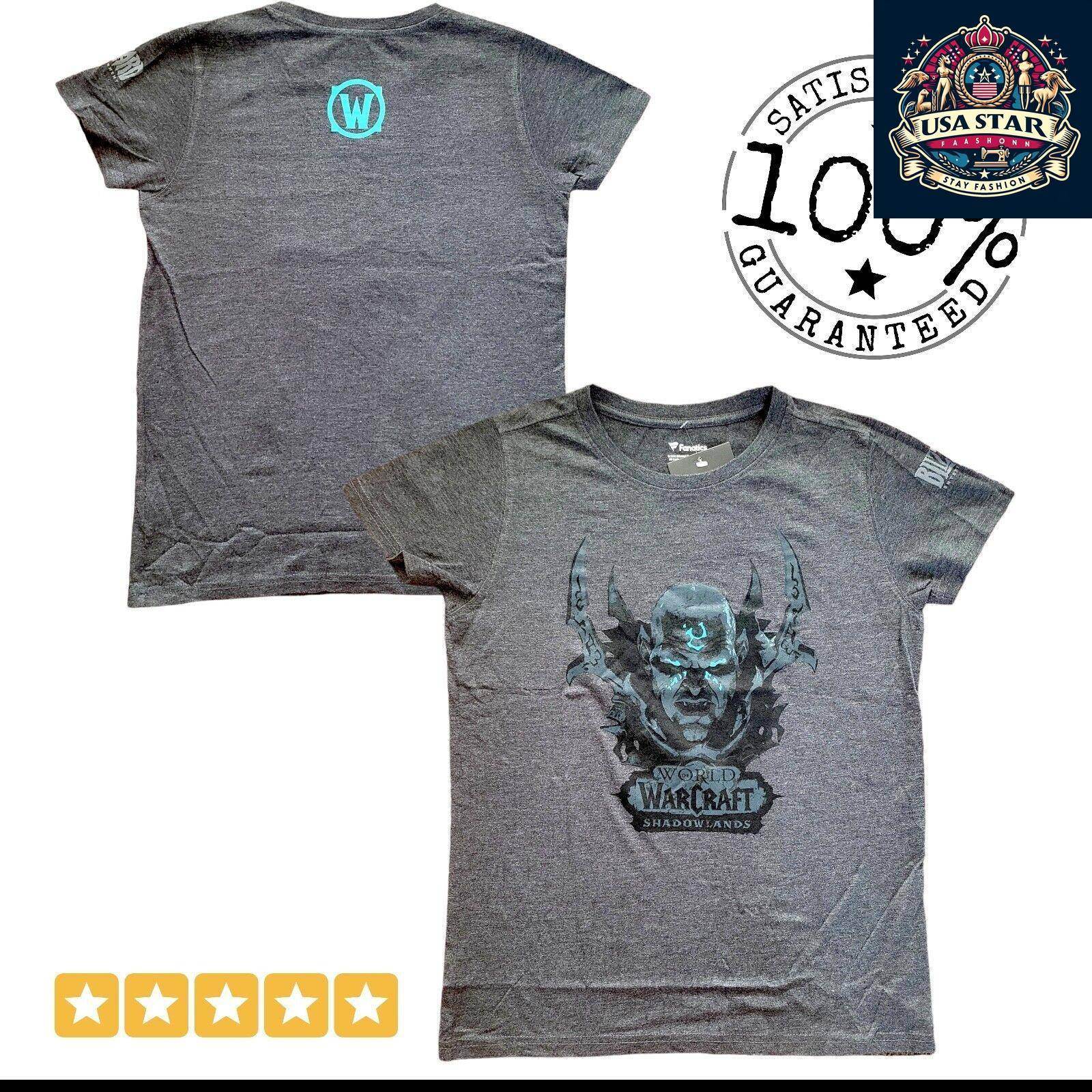 World of Warcraft Shadowlands T-Shirt Fanatics Medium Gaming Merchandise - USASTARFASHION