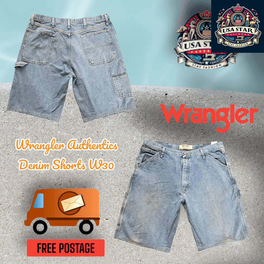 Wrangler Authentics W30 Denim Shorts for Men – Durable, Stylish, and Comfortable Everyday Wear - USASTARFASHION