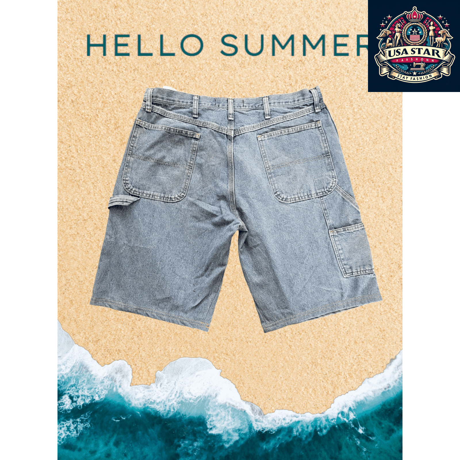 Wrangler Authentics W30 Denim Shorts for Men – Durable, Stylish, and Comfortable Everyday Wear - USASTARFASHION
