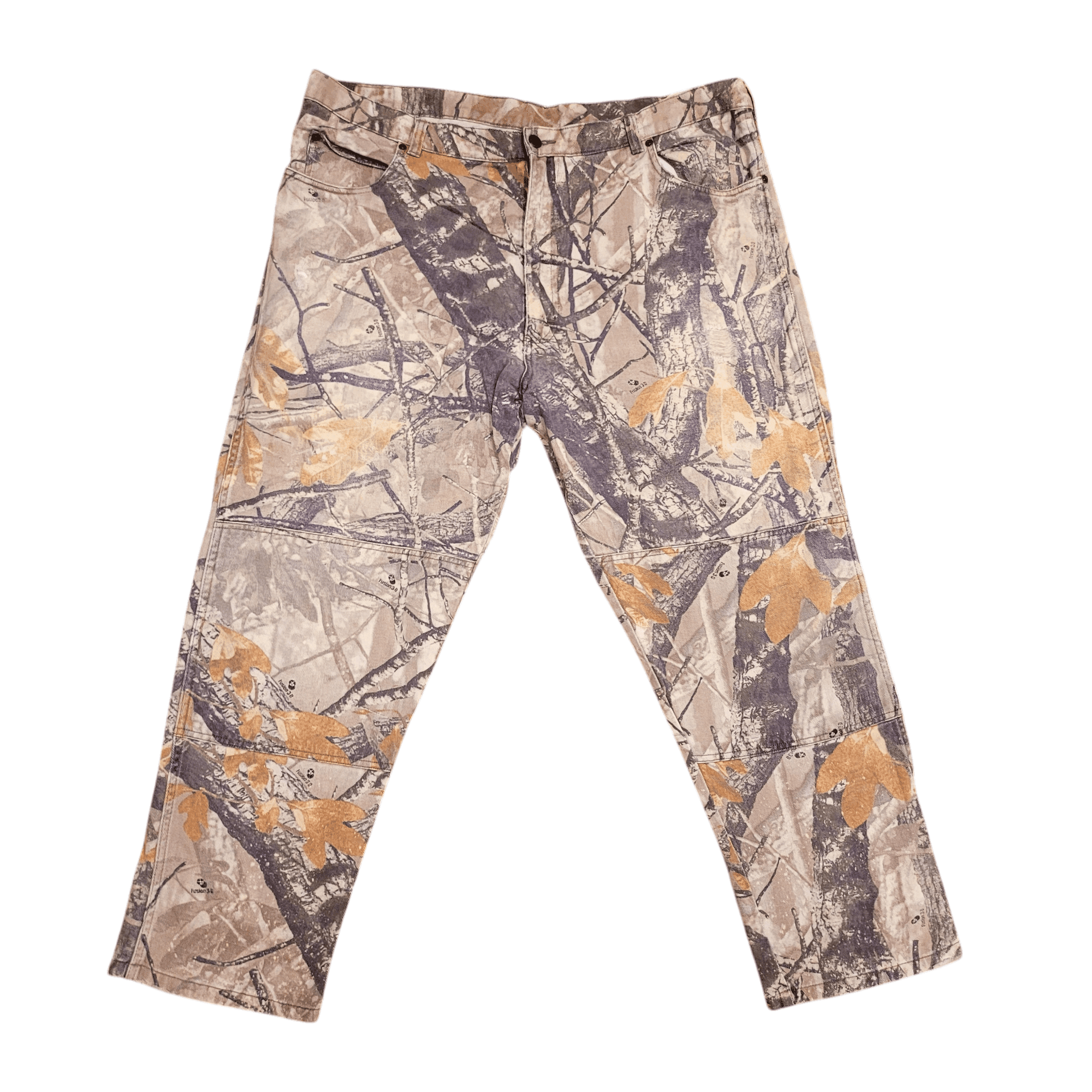 Wrangler Camo Jeans 42x30 Relaxed Fit, 100% Cotton, Durable Construction for Outdoor Activities - USASTARFASHION