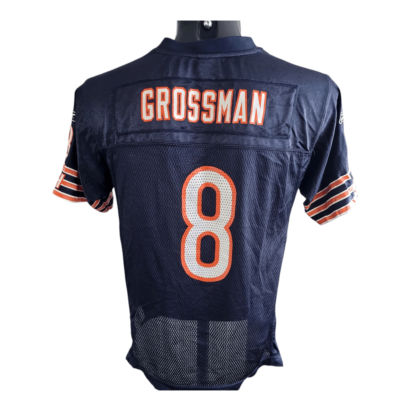 Youth Large Reebok NFL Jersey - Chicago Bears 8 Rex Grossman, Excellent Condition, Navy Blue - USASTARFASHION