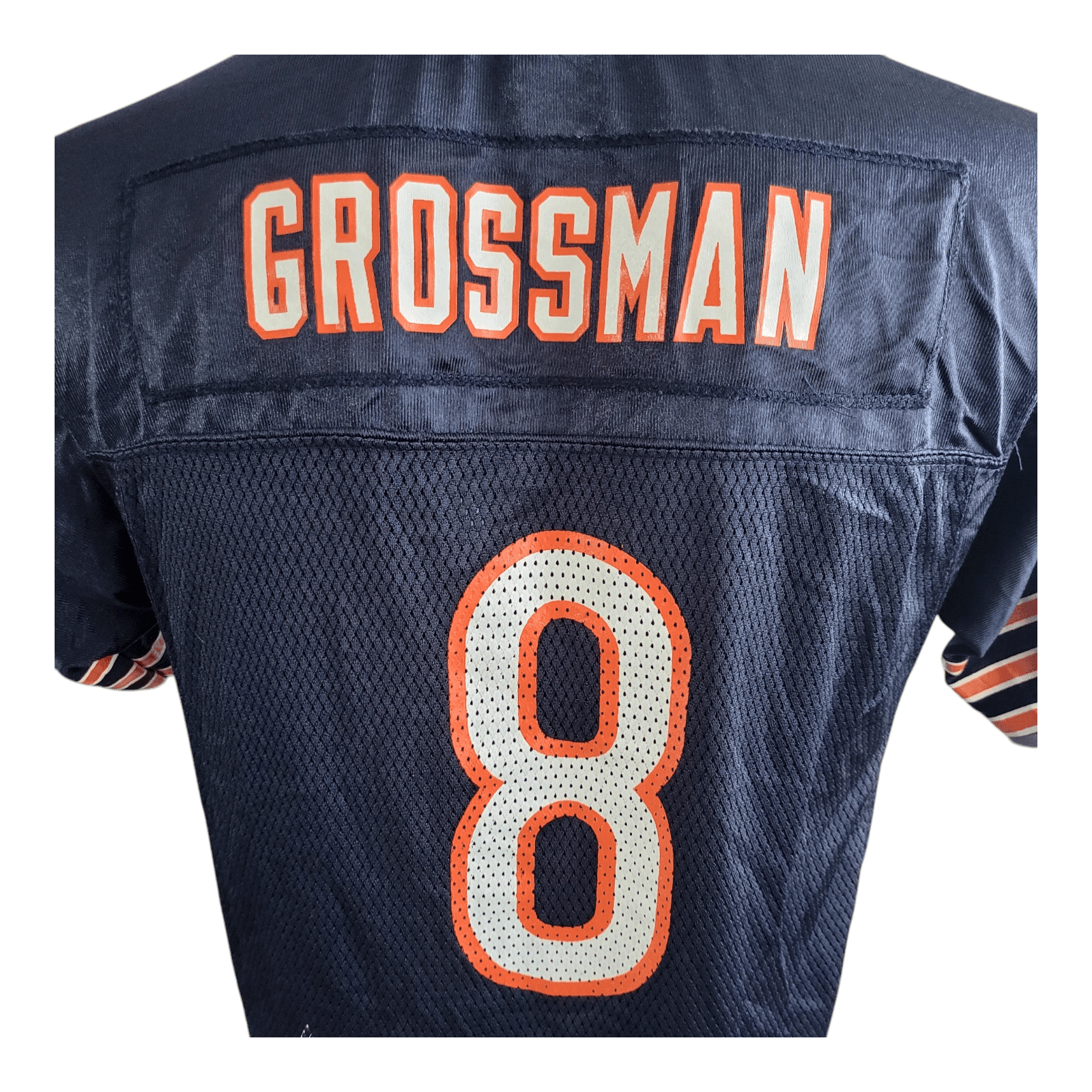 Youth Large Reebok NFL Jersey - Chicago Bears 8 Rex Grossman, Excellent Condition, Navy Blue - USASTARFASHION