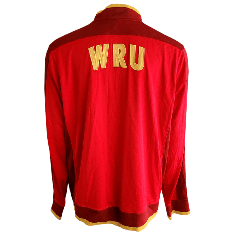 Under Armour Wales Rugby Union Jacket 3XL - Red Track Jacket With WRU Crest - USASTARFASHION