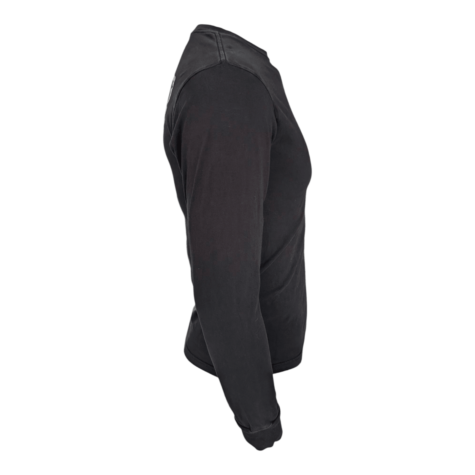 Vans Men’s Small Black Long Sleeve T-Shirt Classic Fit CA NY Logo 100% Cotton - USASTARFASHION