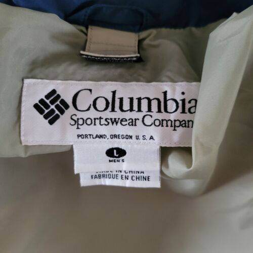 Vintage COLUMBIA Men Waterproof 2in1 Fleece Jacket Coat Sz L - USASTARFASHION