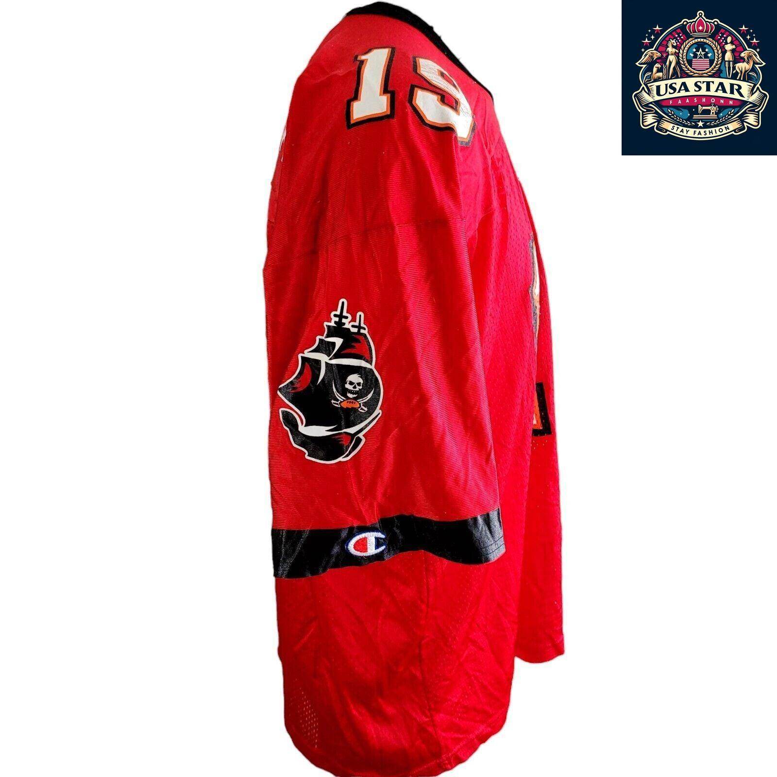 Vintage Keyshawn Johnson 19 Tampa Bay Buccaneers Football Jersey - Men's L - USASTARFASHION