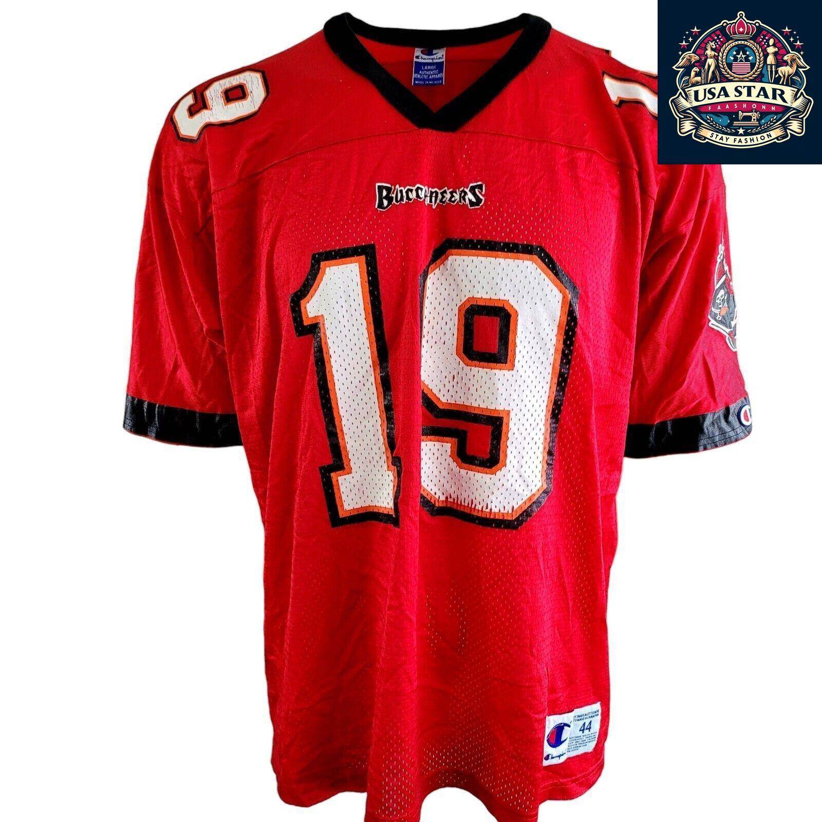 Vintage Keyshawn Johnson 19 Tampa Bay Buccaneers Football Jersey - Men's L - USASTARFASHION