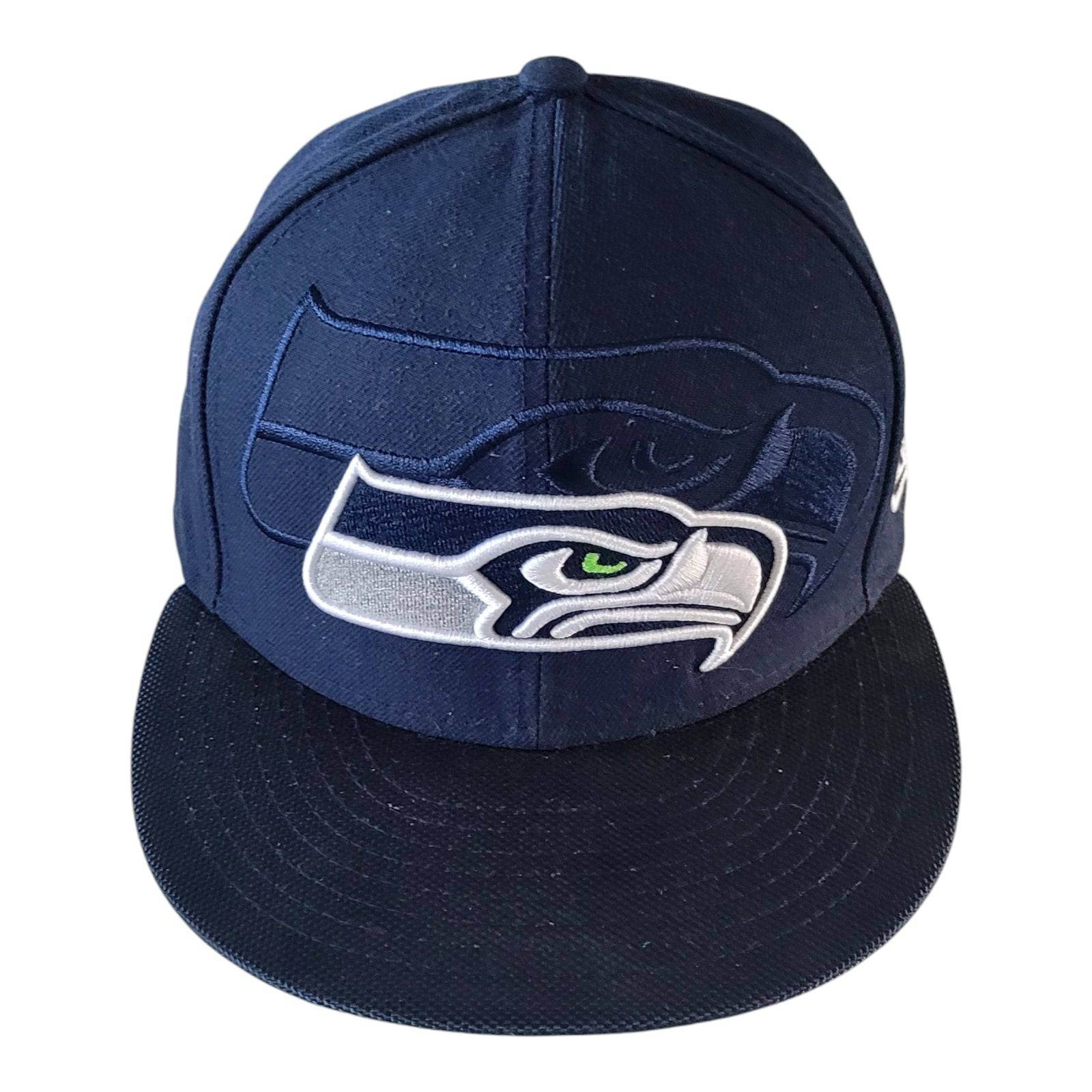 Vintage Seattle Seahawks New Era 59FIFTY Cap 7 1/8 (56.8cm) - USASTARFASHION