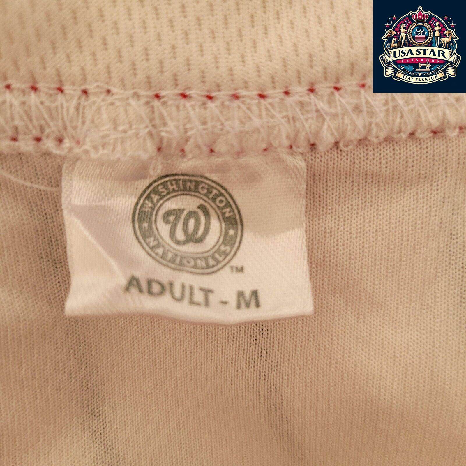 Vintage Washington Nationals MLB Baseball Jersey Adult (M) The Tombs 5 - USASTARFASHION