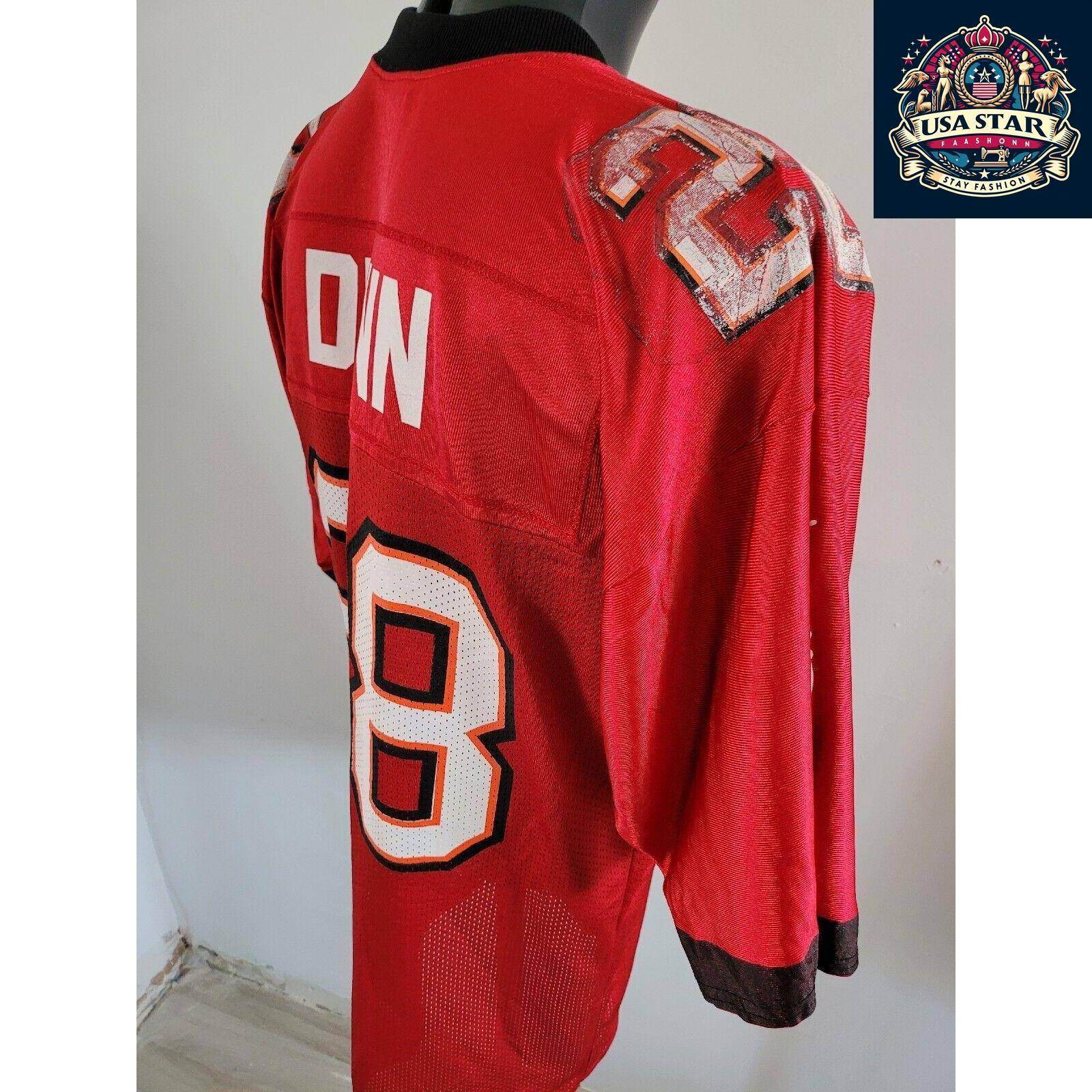 Warrick Dunn 28 Tampa Bay Buccaneers NFL Red Jersey Medium Puma - USASTARFASHION