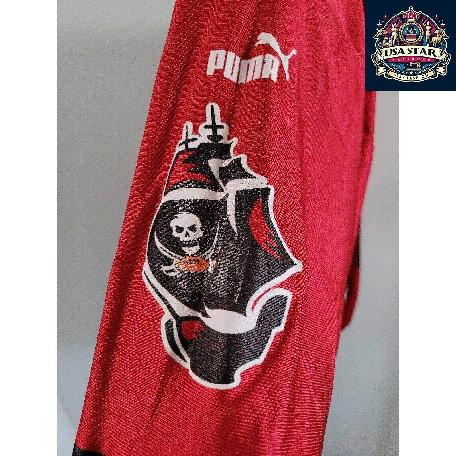 Warrick Dunn 28 Tampa Bay Buccaneers NFL Red Jersey Medium Puma - USASTARFASHION