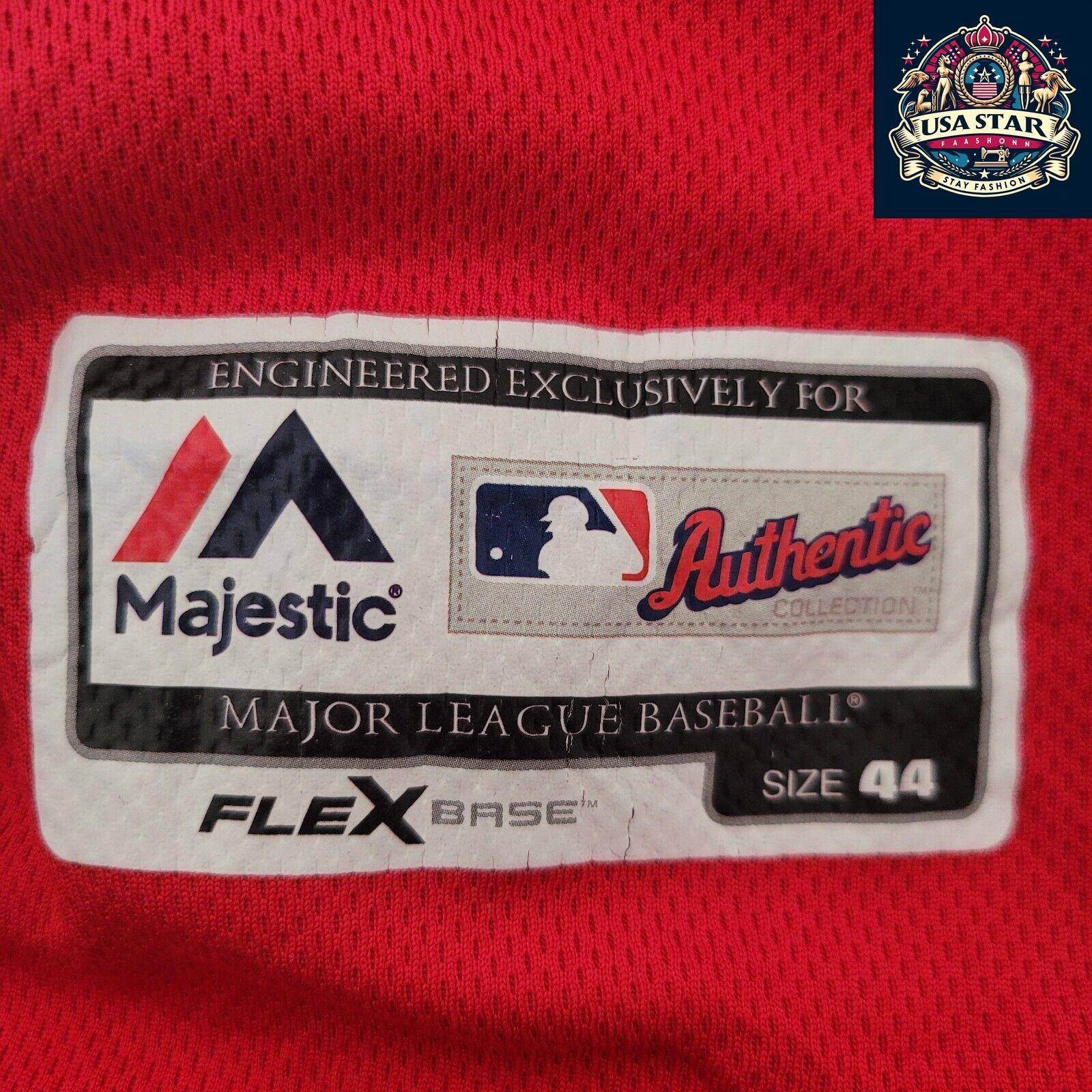 Washington Nationals Baseball Jersey by Majestic STRASBURG 37 Majestic sz 44 - USASTARFASHION