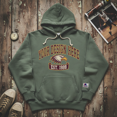 Personalised hoodies with custom text logo embroidery and printing