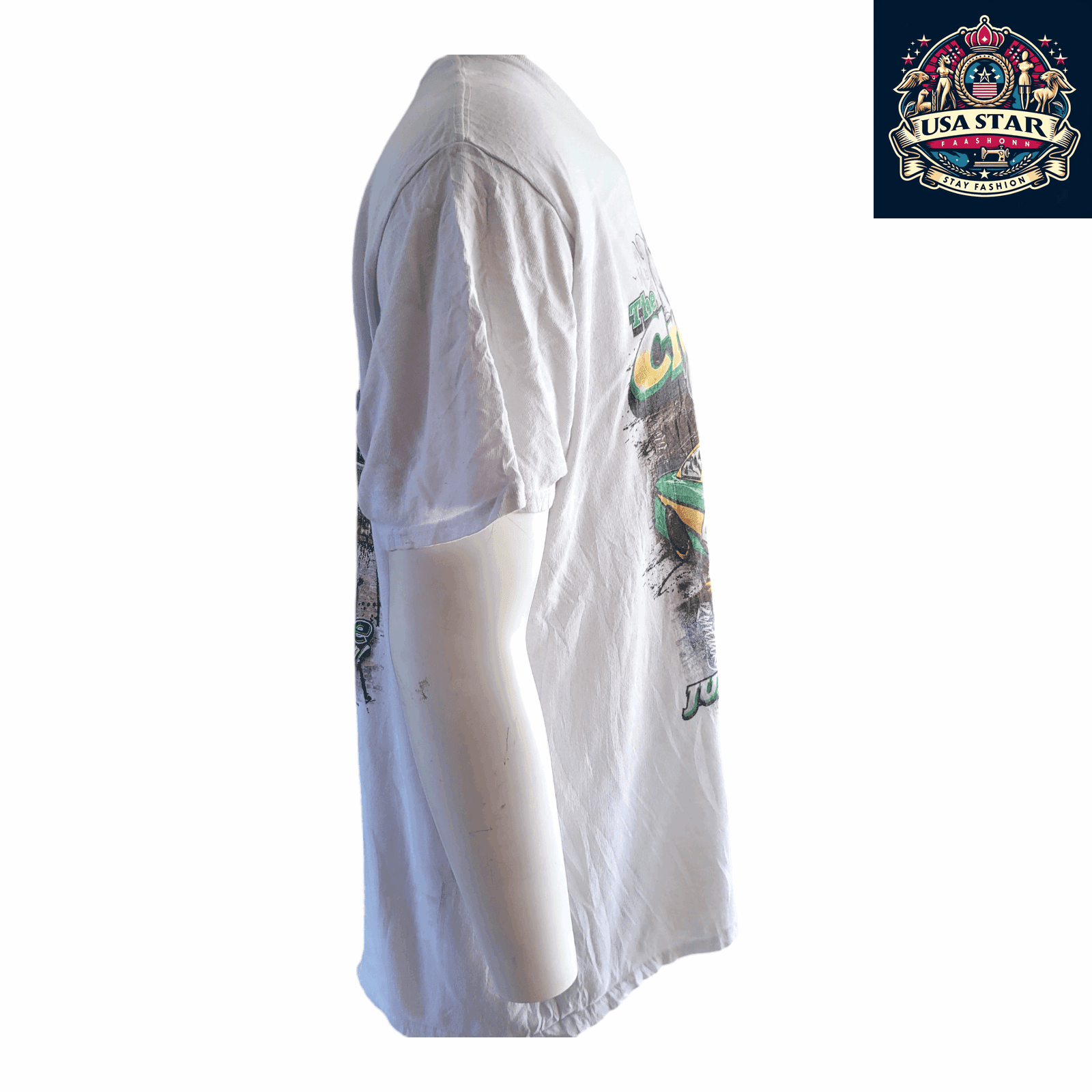 2015 NASCAR T-Shirt Quaker State 400 Kentucky Speedway XL 46 Advance Auto Parts 100% Cotton - USASTARFASHION