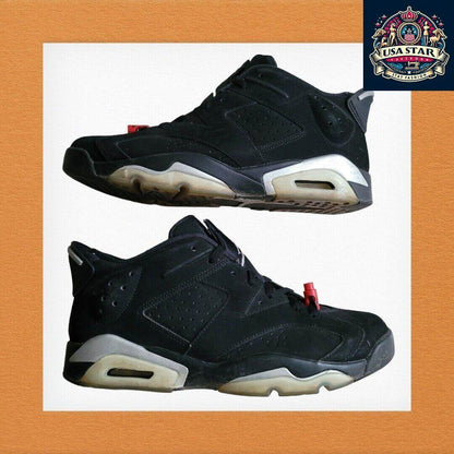 2015 Nike Air Jordan 6 Retro Low 304401 - 003 Chrome White Silver UK 9.5 - Iconic Basketball Sneakers - USASTARFASHION