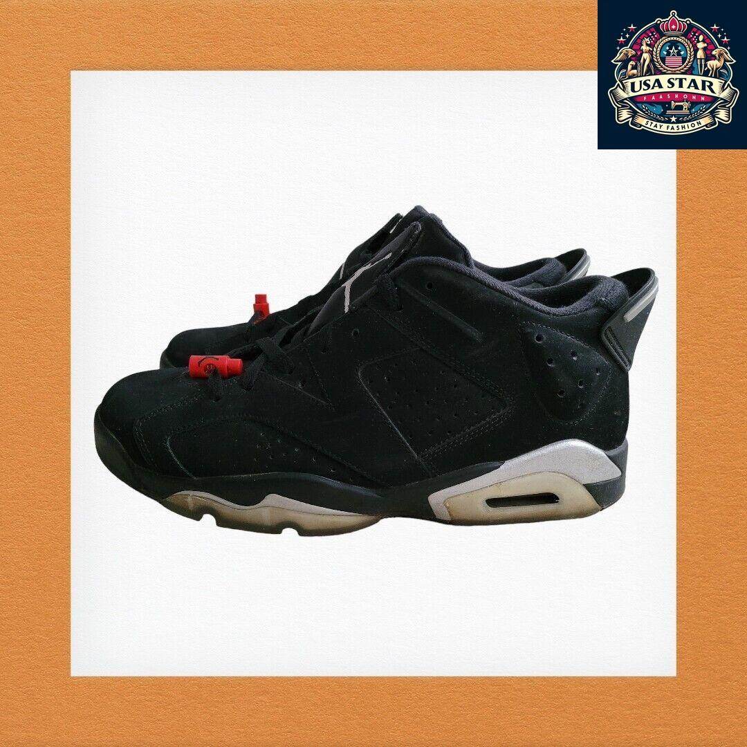 2015 Nike Air Jordan 6 Retro Low 304401 - 003 Chrome White Silver UK 9.5 - Iconic Basketball Sneakers - USASTARFASHION