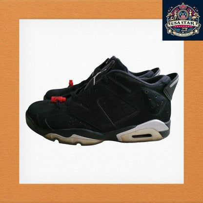2015 Nike Air Jordan 6 Retro Low 304401 - 003 Chrome White Silver UK 9.5 - Iconic Basketball Sneakers - USASTARFASHION