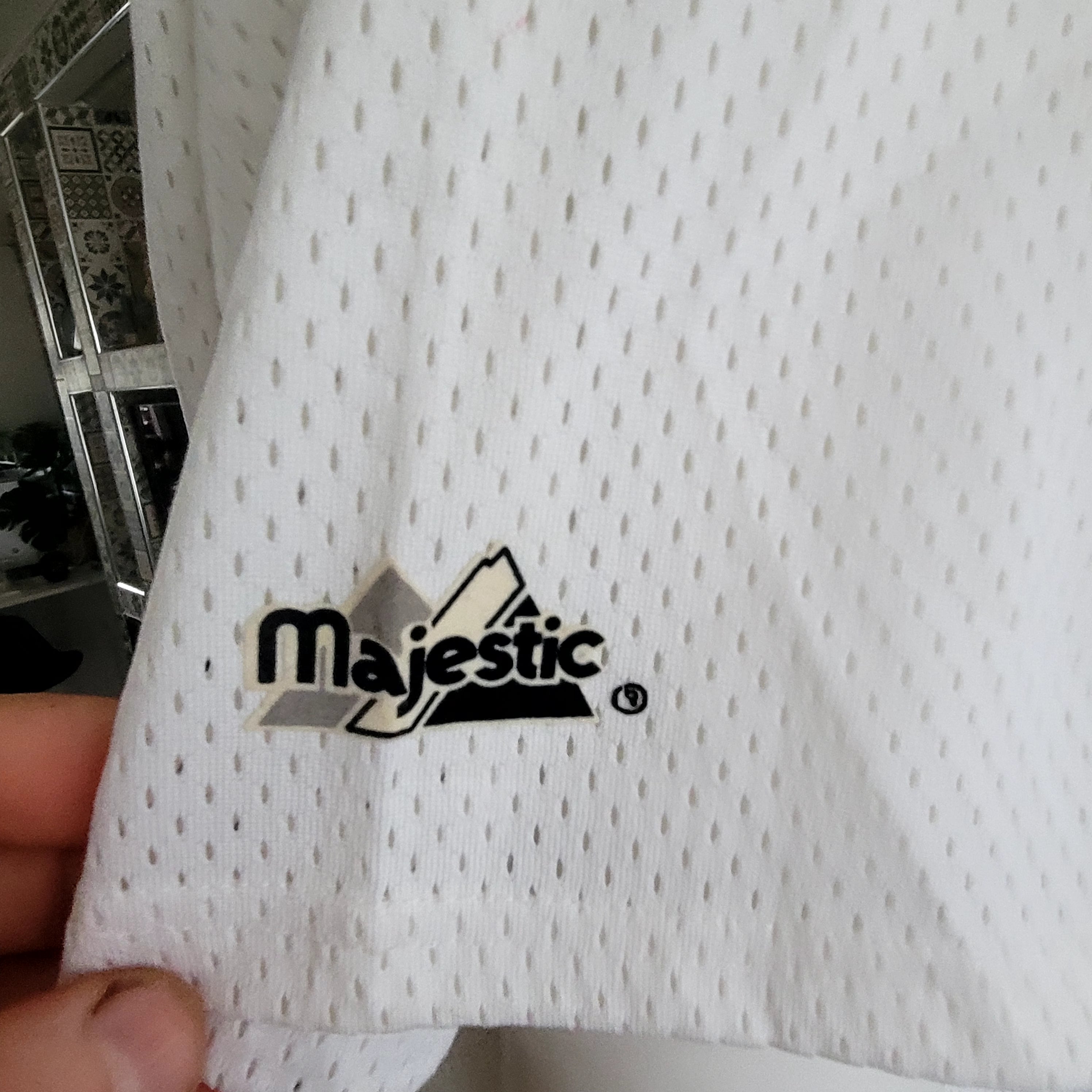 Majestic Mudcats Sports Apparel XL Vintage Baseball Jersey White Red Number 20 Made in USA - USASTARFASHION