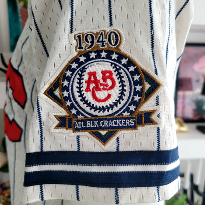 Kings & Crowns Negro League Baseball Jersey Atlanta BLK Crackers 1940 Vintage Size L - USASTARFASHION