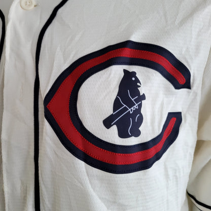 Chicago Cubs Jersey - Nike Authentic MLB Baseball Jersey, Medium, White with Black Trim, New w/Tags - USASTARFASHION