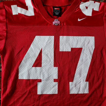 Nike Ohio State Buckeyes #47 Jersey (Youth Medium) - USASTARFASHION