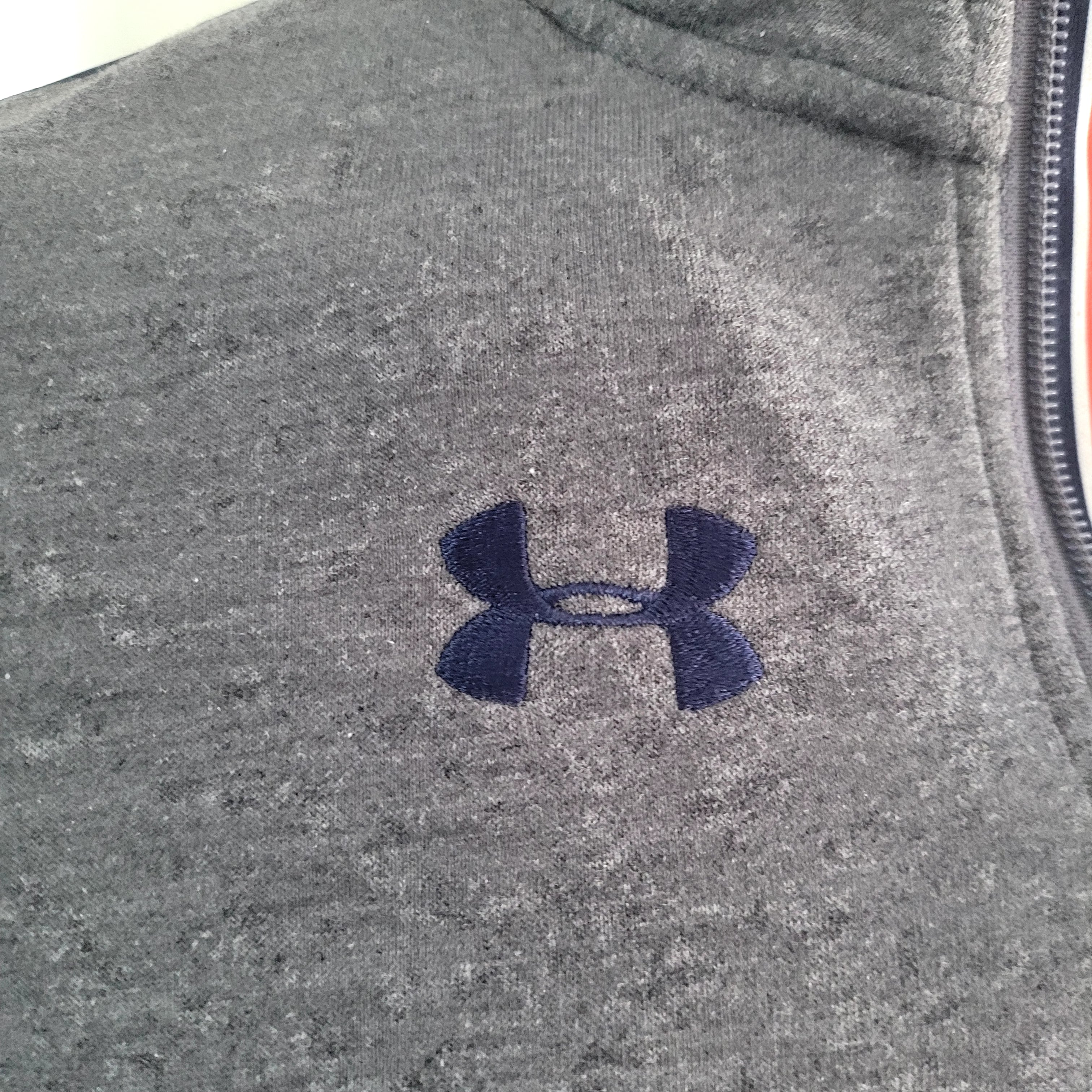 Under Armour Auburn Tigers 1/4 Zip ColdGear Pullover (XS, Gray) Cotton - USASTARFASHION