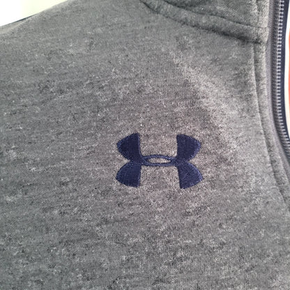 Under Armour Auburn Tigers 1/4 Zip ColdGear Pullover (XS, Gray) Cotton - USASTARFASHION