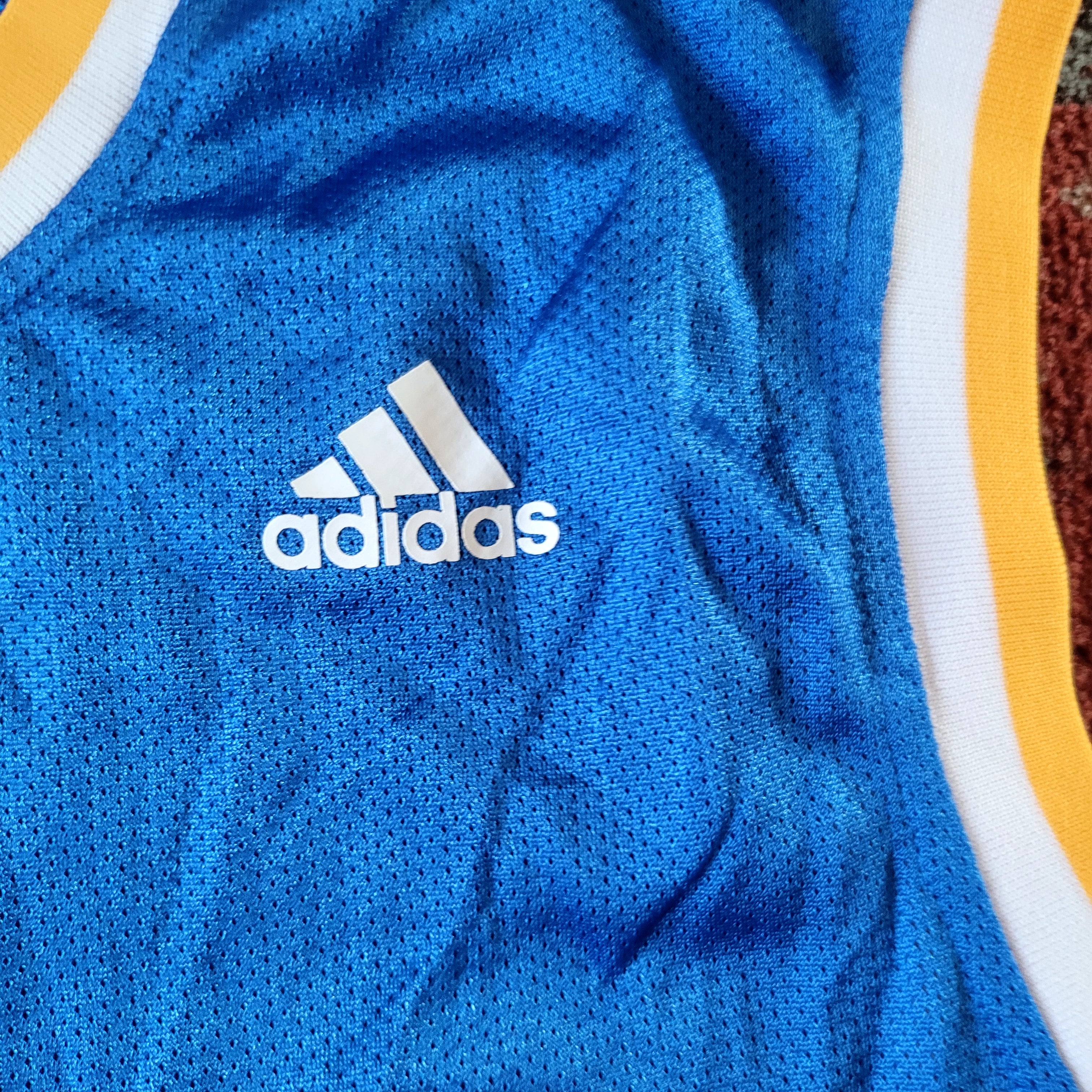 Adidas UCLA Bruins #4 Baby Bear Basketball Jersey - Blue/Gold Large - USASTARFASHION
