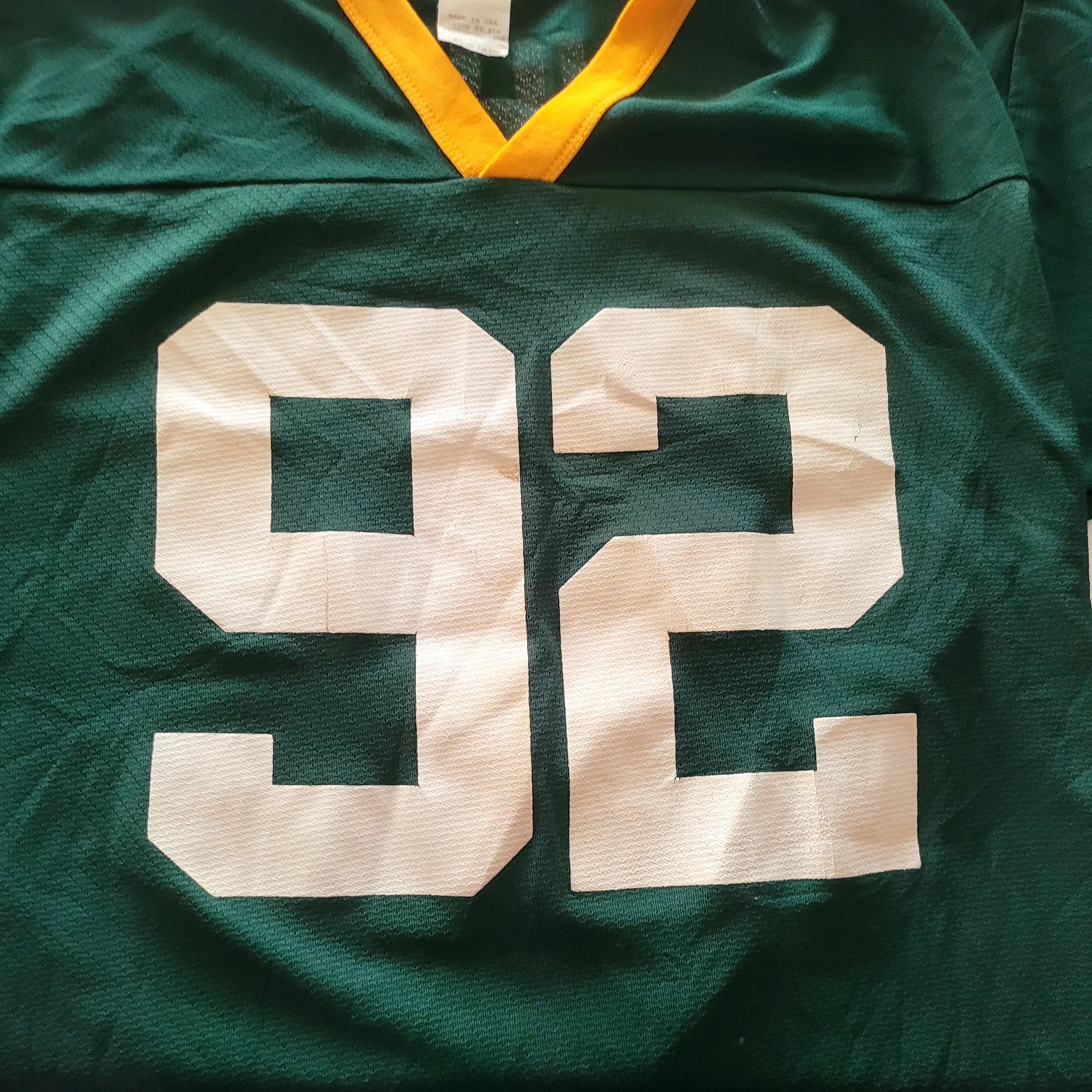 Vintage Reggie White #92 Green Bay Packers Jersey by Logo 7 - Made in USA (Size M) - USASTARFASHION