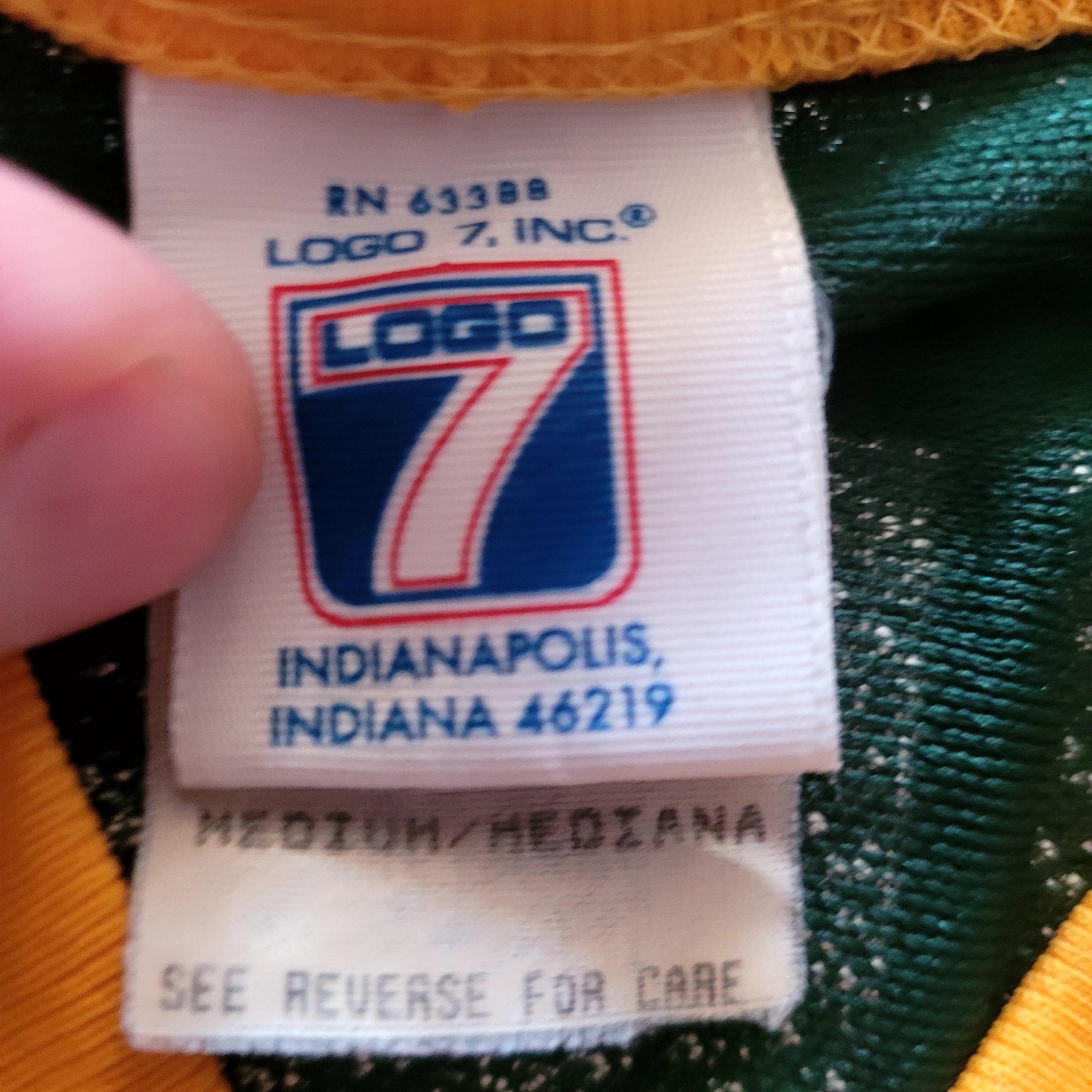 Vintage Reggie White #92 Green Bay Packers Jersey by Logo 7 - Made in USA (Size M) - USASTARFASHION
