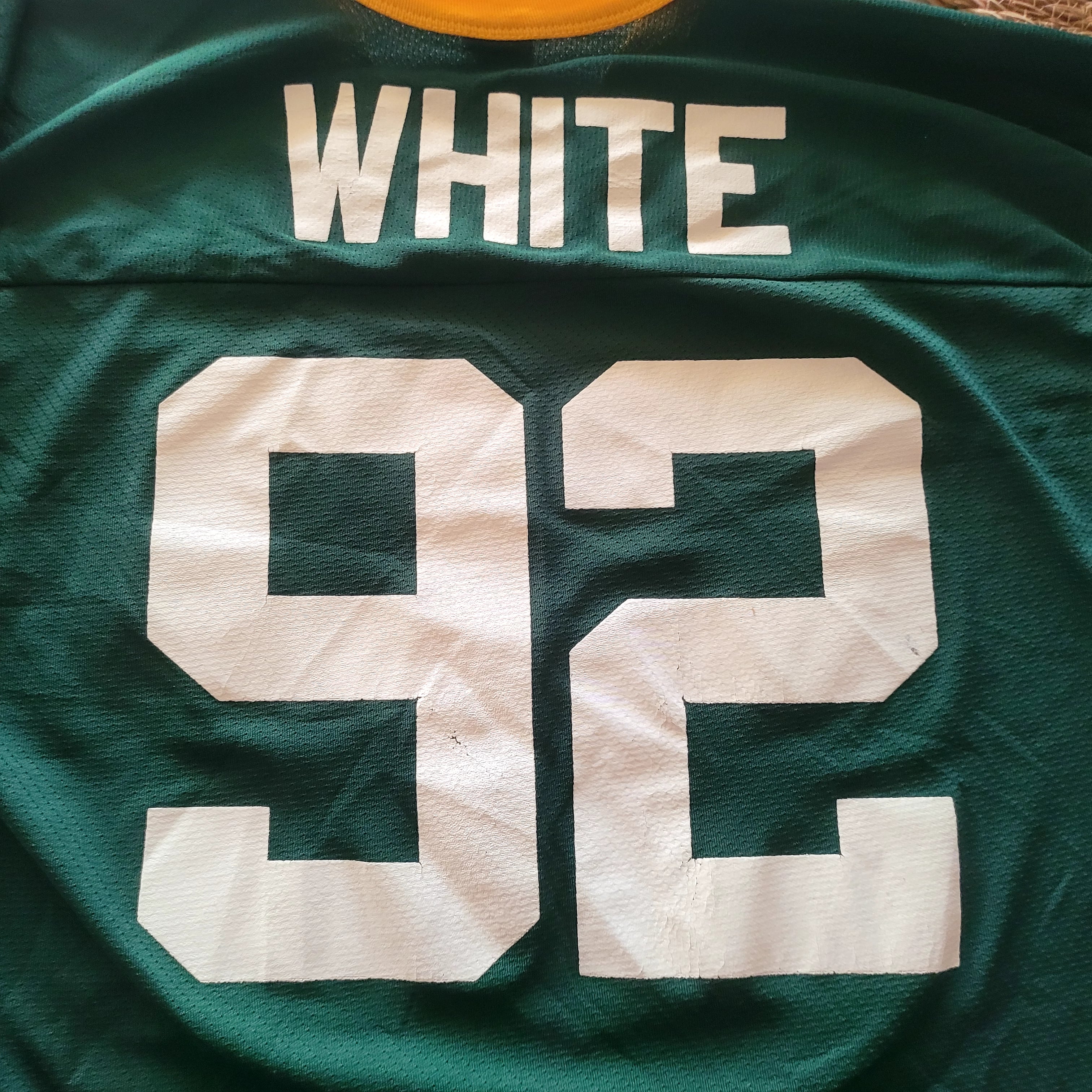 Vintage Reggie White #92 Green Bay Packers Jersey by Logo 7 - Made in USA (Size M) - USASTARFASHION