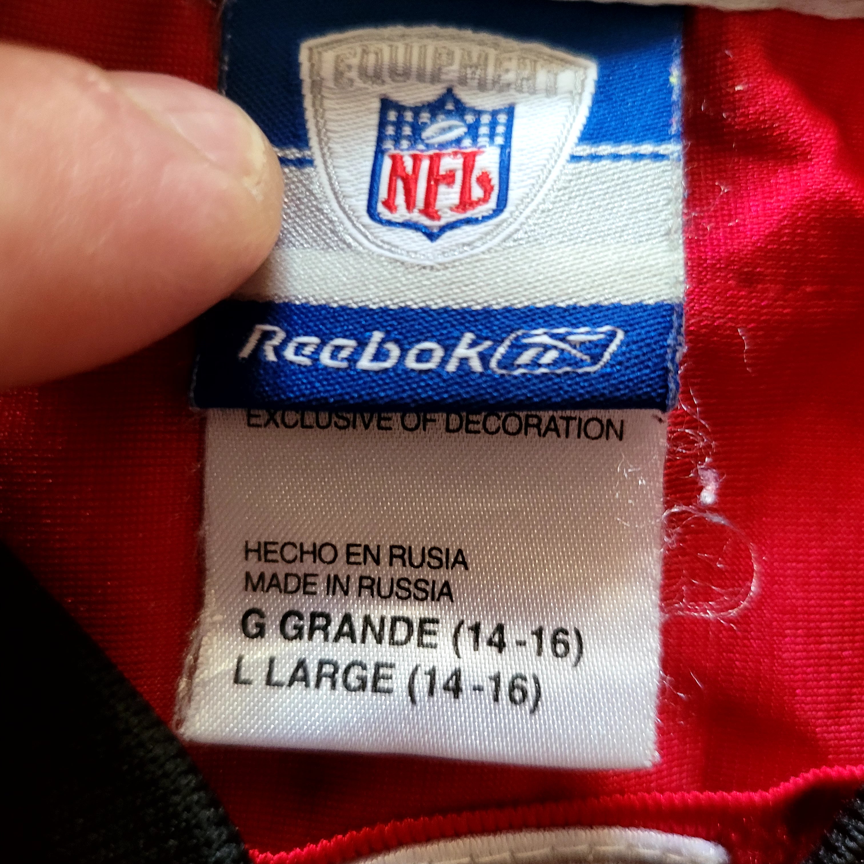 Vintage Reebok Michael Vick Atlanta Falcons Jersey - Youth Large (14-16) - USASTARFASHION