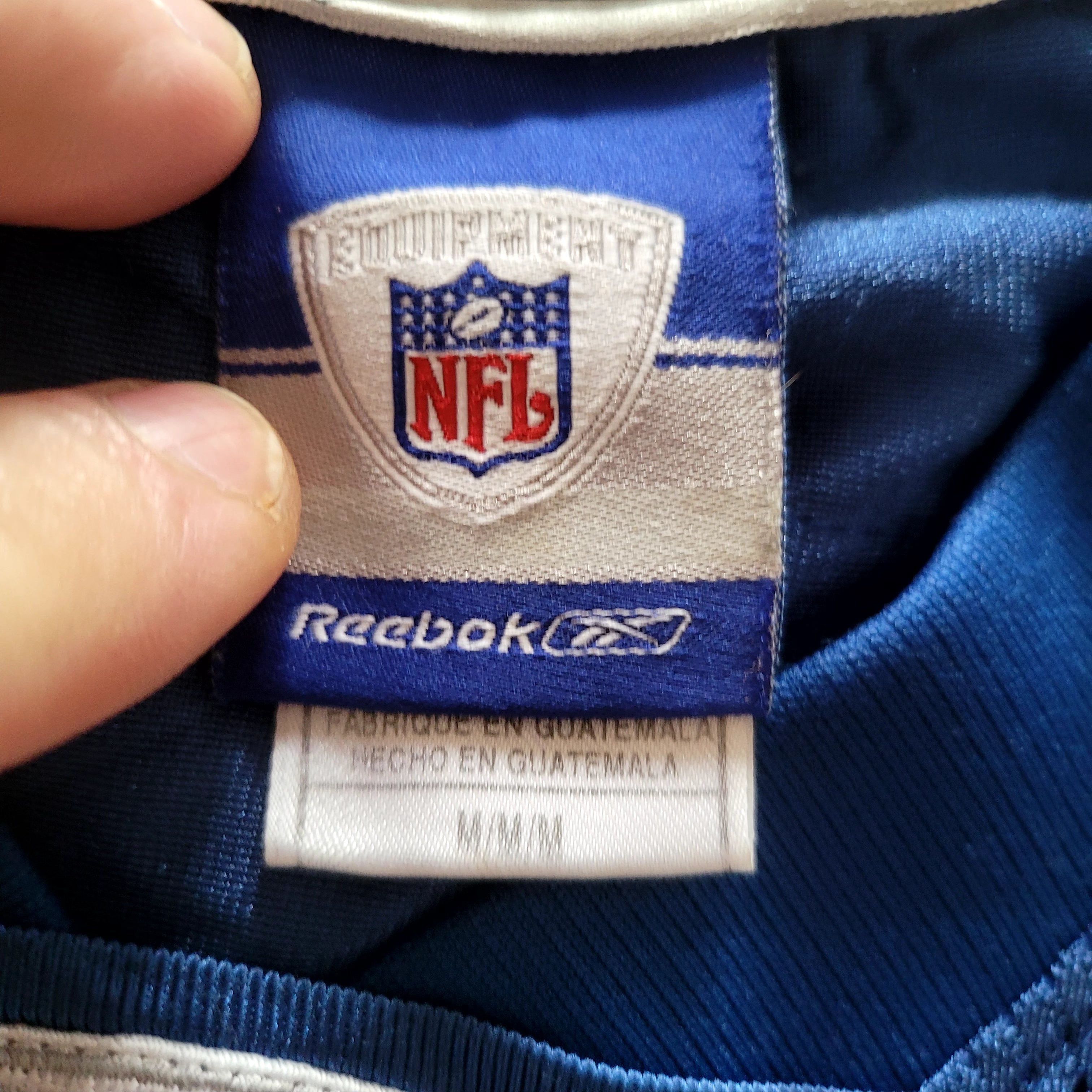 Reebok 2004 Indianapolis Colts Brandon Stokley #83 Jersey – Blue – Size M - USASTARFASHION