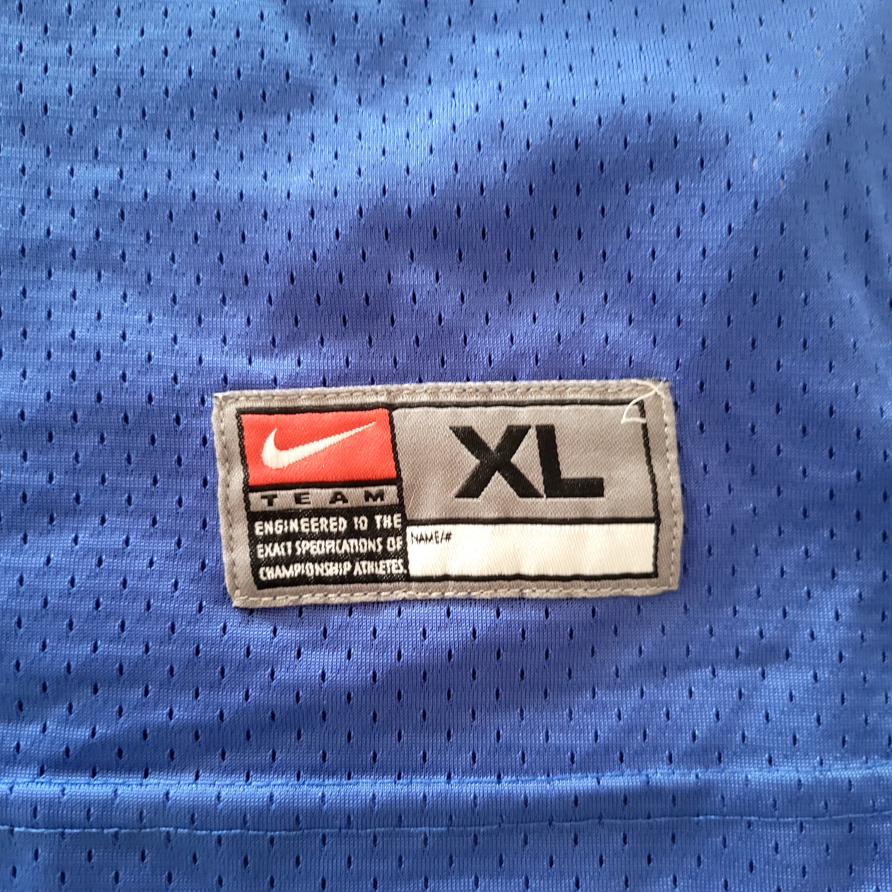 Nike Amherst #19 Football Jersey – Blue & White – Size XL - USASTARFASHION
