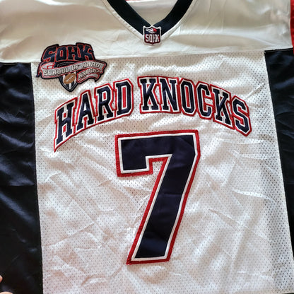 Vintage 2002-03 School of Hard Knocks Football Jersey #7 Div Champs Sz L - USASTARFASHION