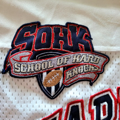 Vintage 2002-03 School of Hard Knocks Football Jersey #7 Div Champs Sz L - USASTARFASHION