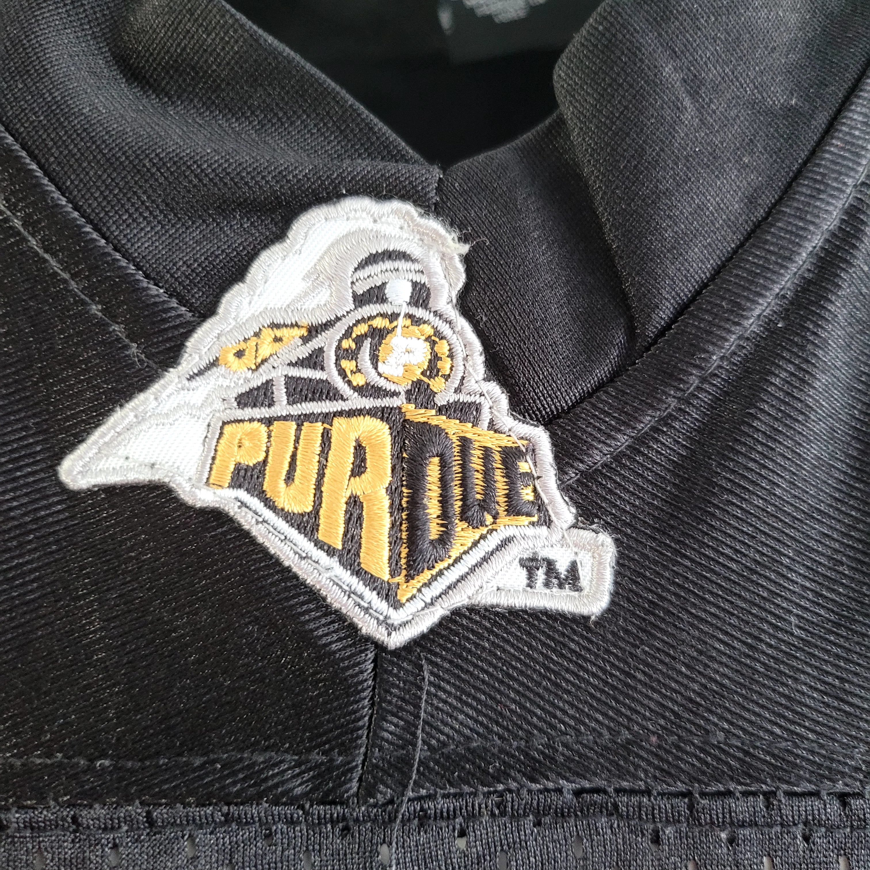 Nike Purdue Boilermakers #15 Drew Brees Football Jersey – Black Gold – Size L - USASTARFASHION