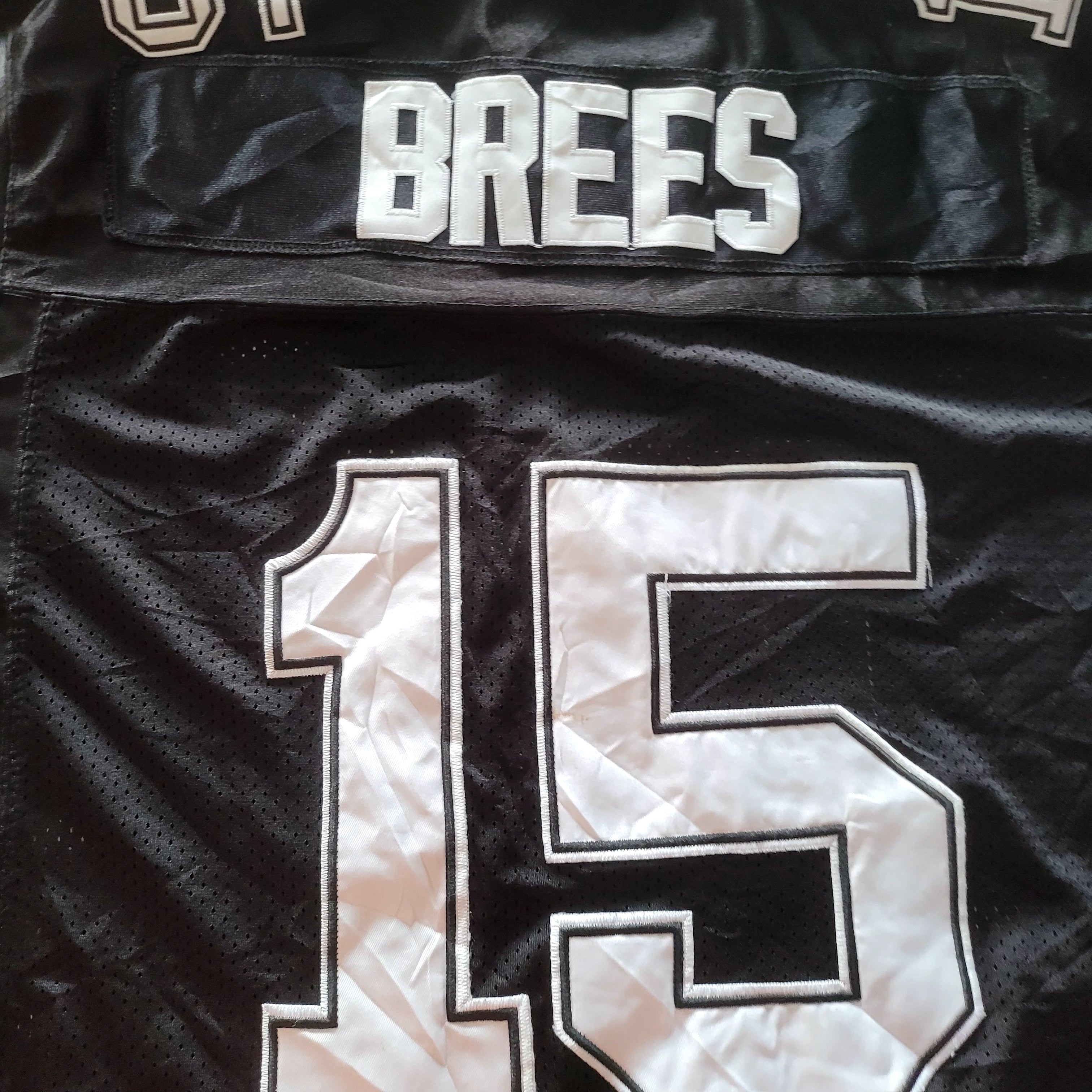 Nike Purdue Boilermakers #15 Drew Brees Football Jersey – Black Gold – Size L - USASTARFASHION